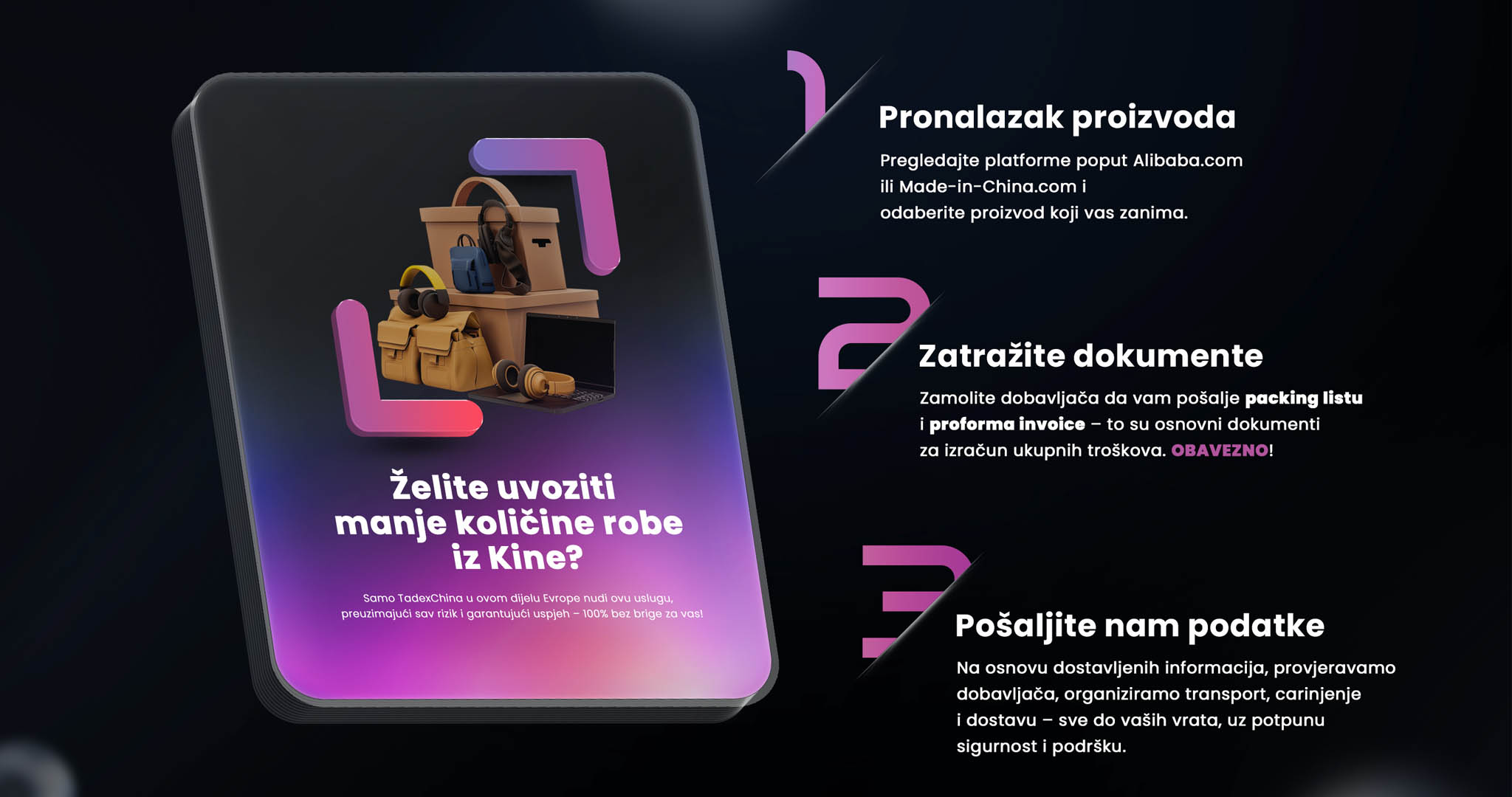 Uvoz za male biznise 1 tadex za web banner uvoz iz kine